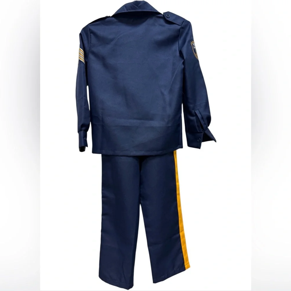 Halloween Spirit Navy Police Officer Costume for Kids Size Medium